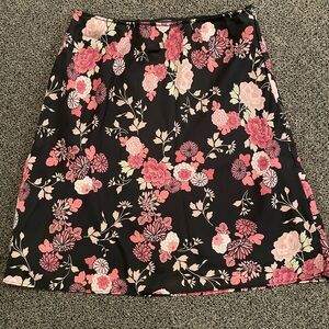 Hillard & Hanson Floral Print Skirt, Size PM